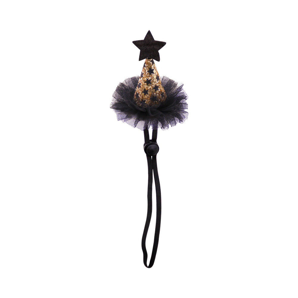 Mini Halloween Witch Hats & Hair Accessories for Cats and Small Dogs from Mish Mash Market