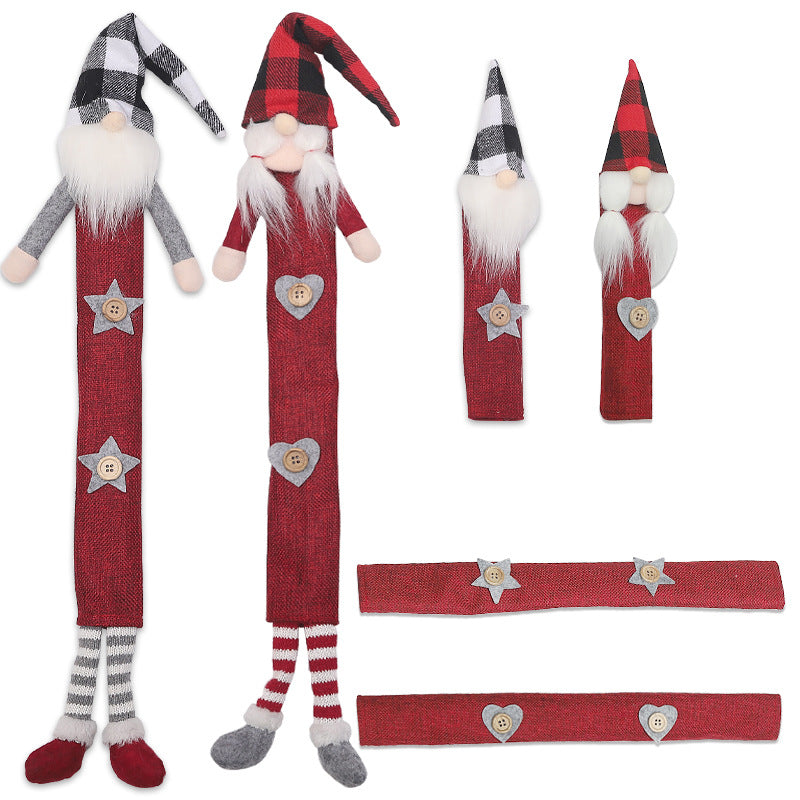 Forest Gnome Christmas Refrigerator Handle Covers 6-Piece Set