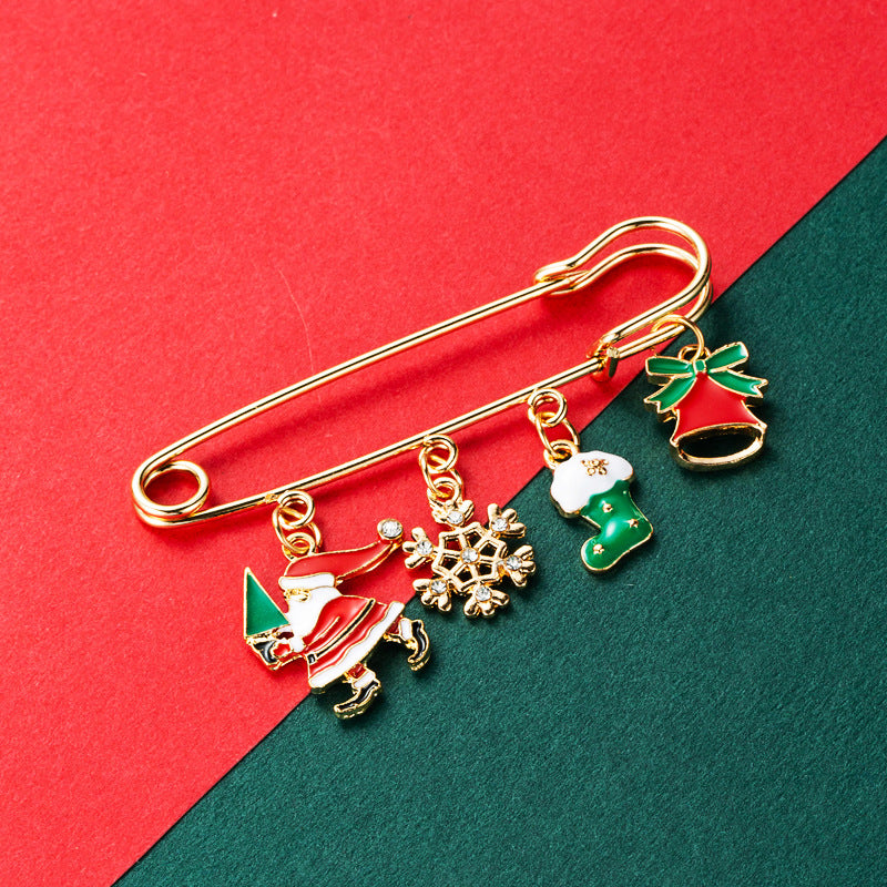 Christmas Enamel Pin Brooch Set from Mish Mash Market