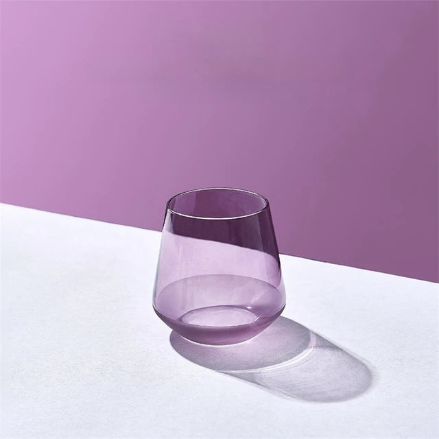 Modern Lavender Frosted Wine Goblet – Elegant French Style from Mish Mash Market