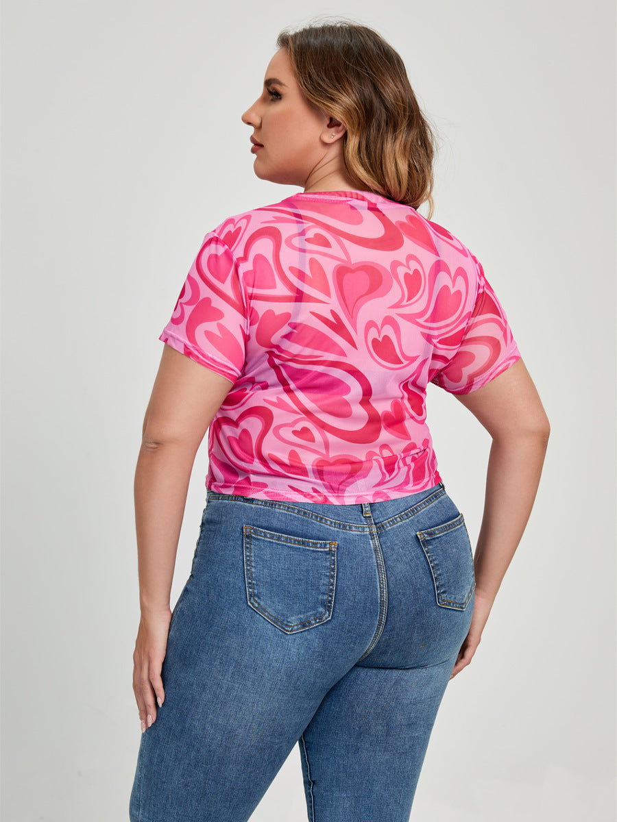 Mesh Abstract Love Top from Mish Mash Market