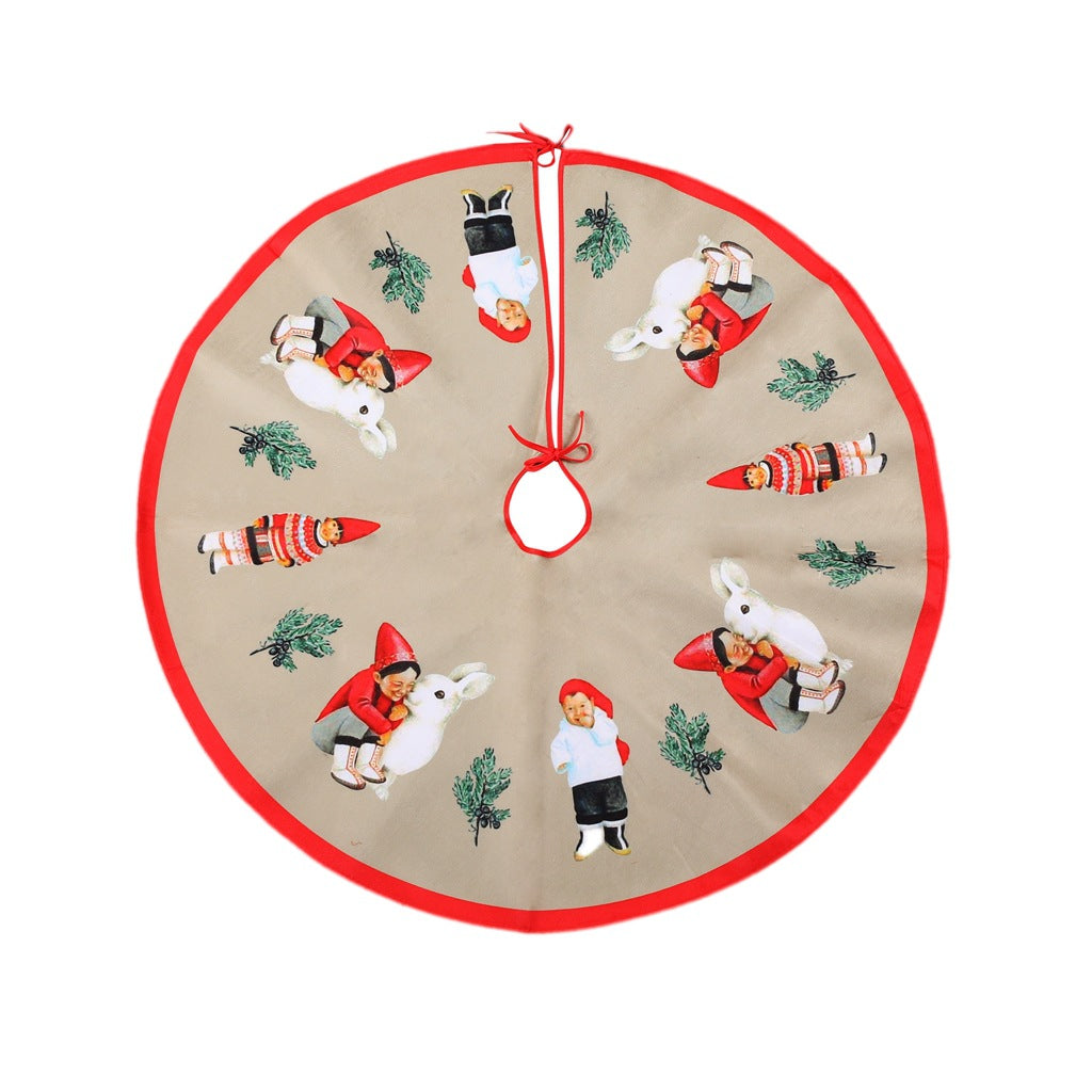 Cozy Velvet Vintage Christmas Tree Skirt