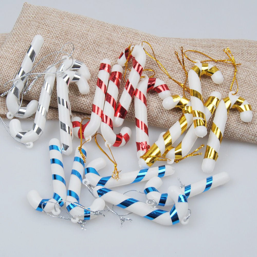 24 PC Christmas Tree Hanging Candy Cane Ornaments