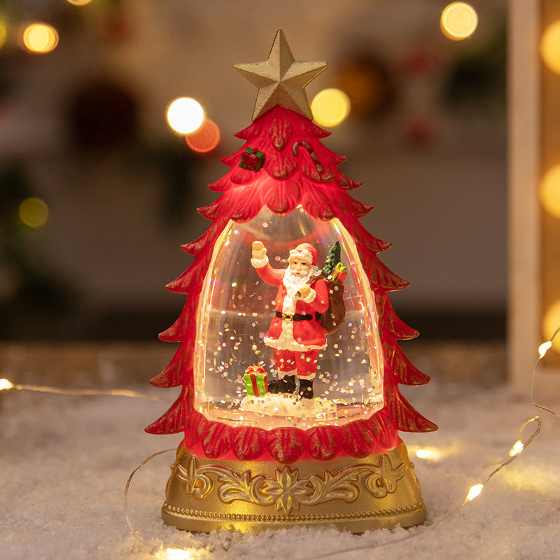 LED Christmas Tree Sparkling Glitter Snow Globe from Mish Mash Market