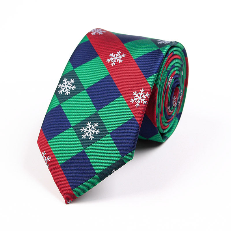 Men's Christmas Jacquard Woven Tie