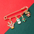Christmas Enamel Pin Brooch Set