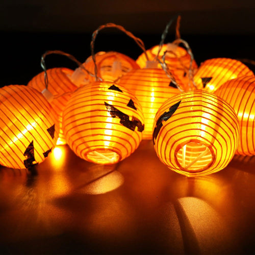 10-LED Pumpkin String Lights, 4-Foot Warm White Halloween Decor from Mish Mash Market
