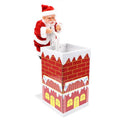 Electric Animated Musical Santa Claus Climbing in Chimney