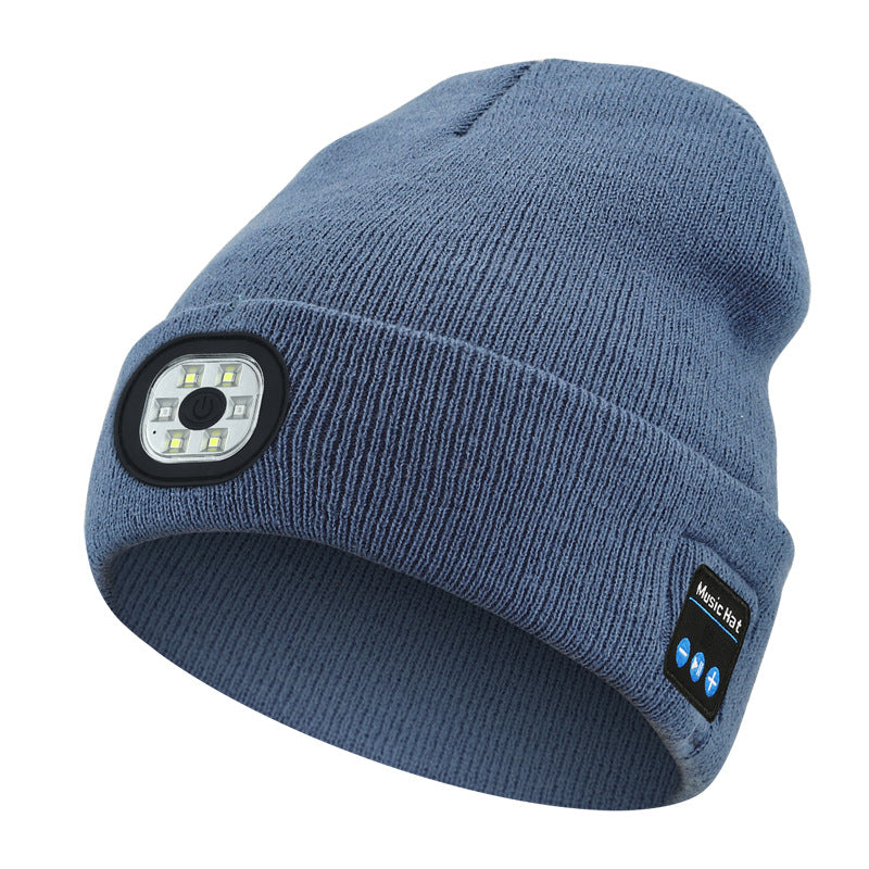 Warm LED Beanie with Bluetooth 5.4 Stereo & Hands-Free Calling from Mish Mash Market