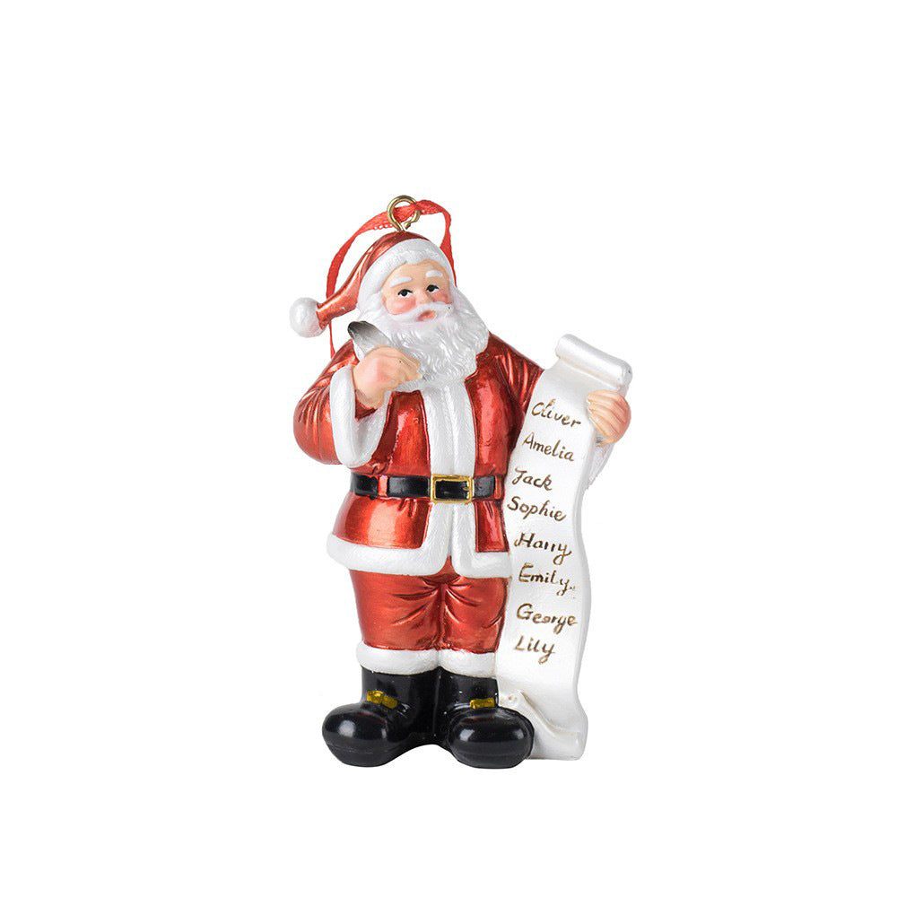 Santa Claus Wishlist Christmas Tree Ornament from Mish Mash Market