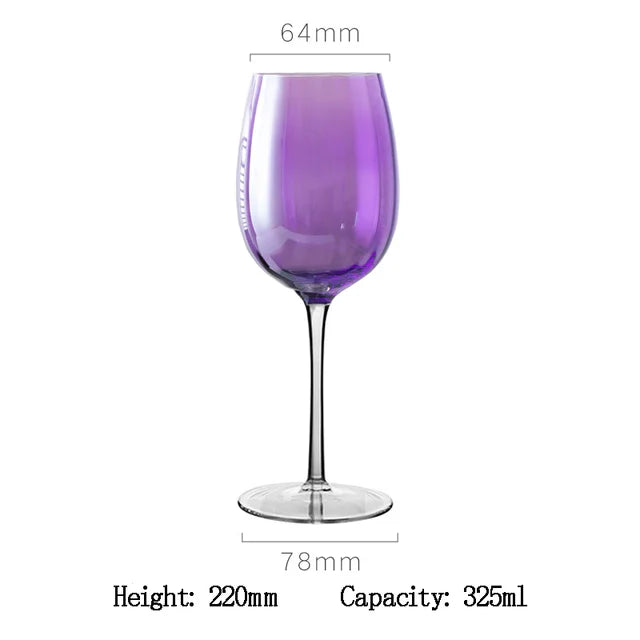 Nordic Amethyst Crystal Goblets - Luxury Stemware Set from Mish Mash Market