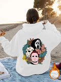 Women's Halloween Horror Movie Graphic Oversized Hoodie from Mish Mash Market
