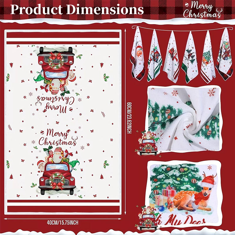 Festive Christmas Kitchen Towels from Mish Mash Market