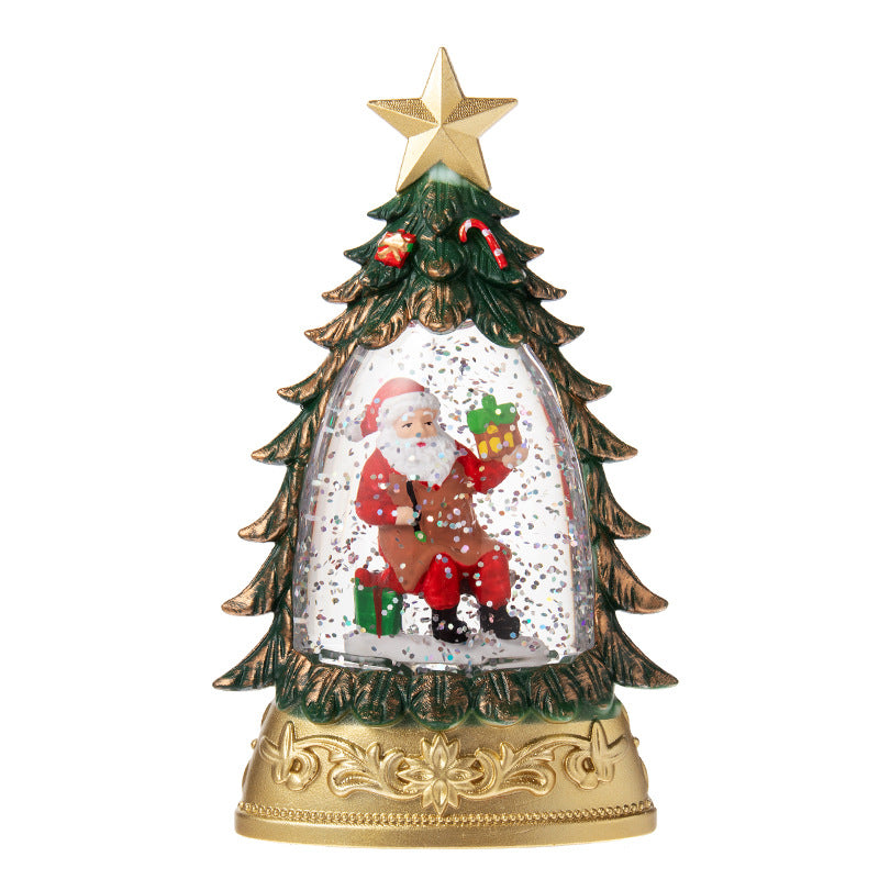 LED Christmas Tree Sparkling Glitter Snow Globe from Mish Mash Market