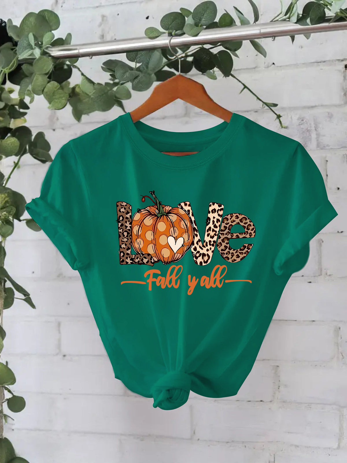 LOVE Pumpkin Fall Y'all Short Sleeve T-Shirt from Mish Mash Market