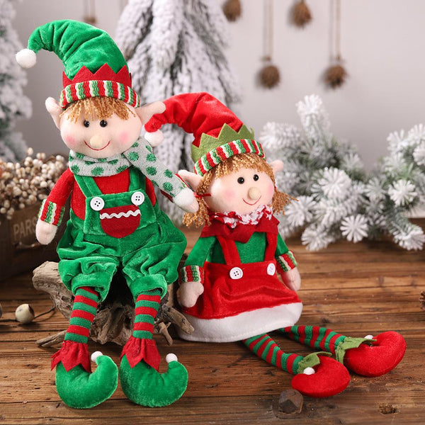 Christmas Hanging Leg Elf Doll from Mish Mash Market