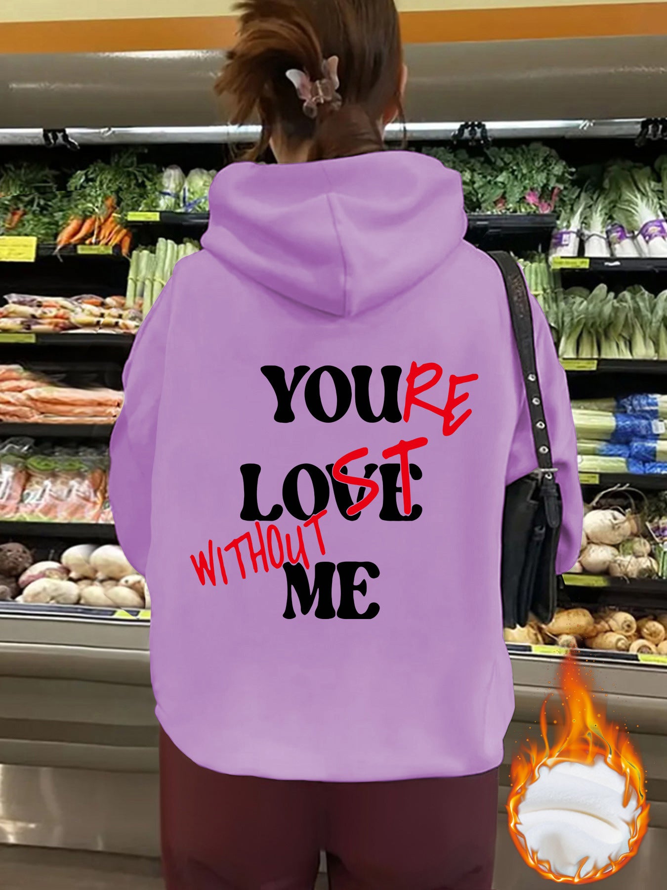 You’re Love Without Me Graphic Hoodie - Unisex Fleece Hooded Sweatshirt from Mish Mash Market