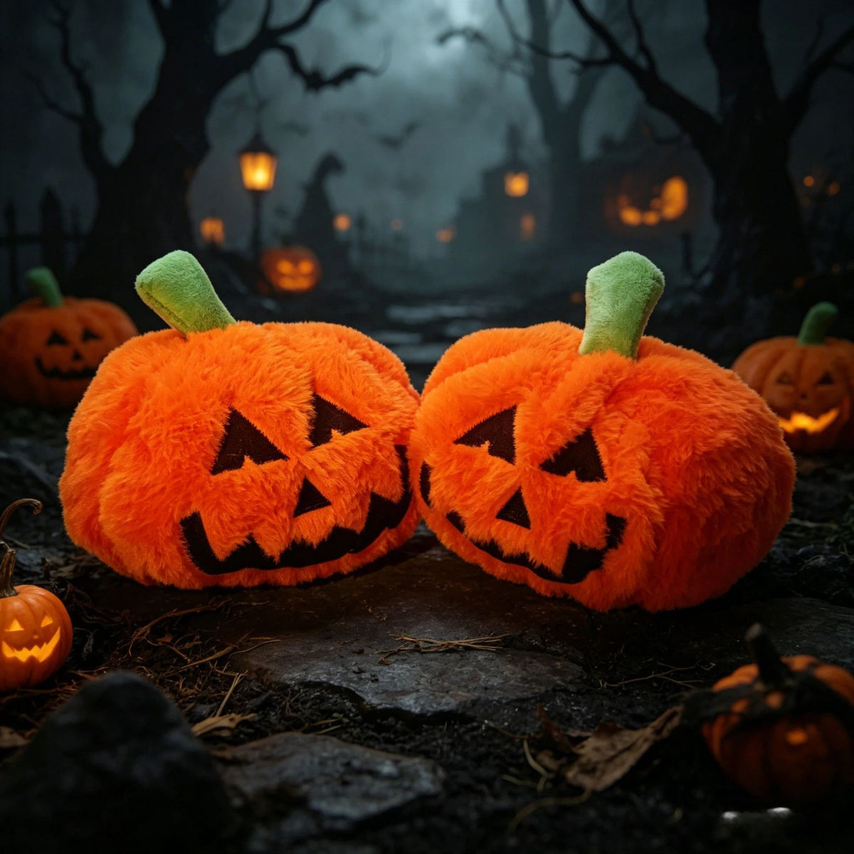Halloween Funny Pumpkin Jack-o'-Lantern Plush Toy Room Decor from Mish Mash Market