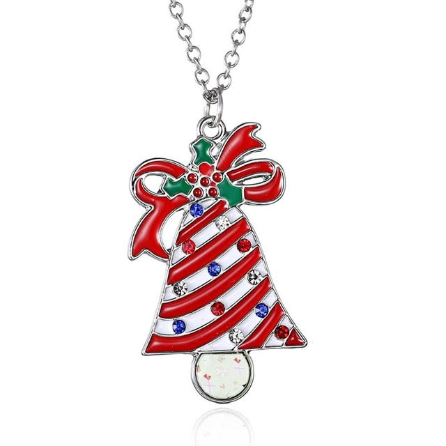 Christmas Necklace Enamel Jewelry