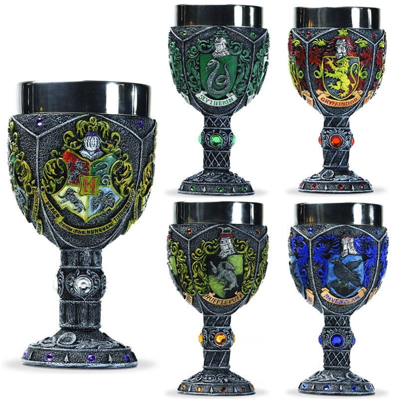 Medieval Dragon & Sigil 3D Resin Goblet - Stainless Steel Interior from Mish Mash Market