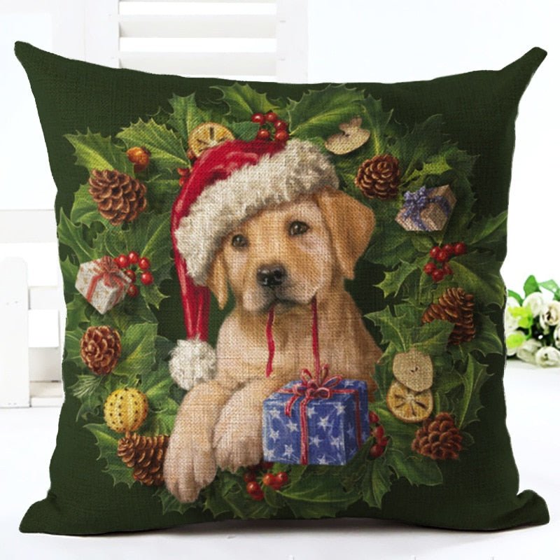 Christmas Linen Throw Pillow Cover from Mish Mash Market