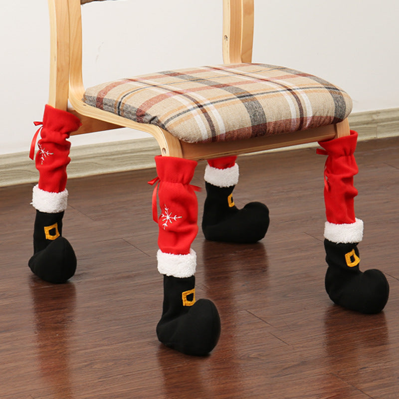 Christmas Elf Shoe Chair Leg Covers