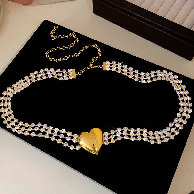 Multi-Layer Love Diamond Necklace from Mish Mash Market