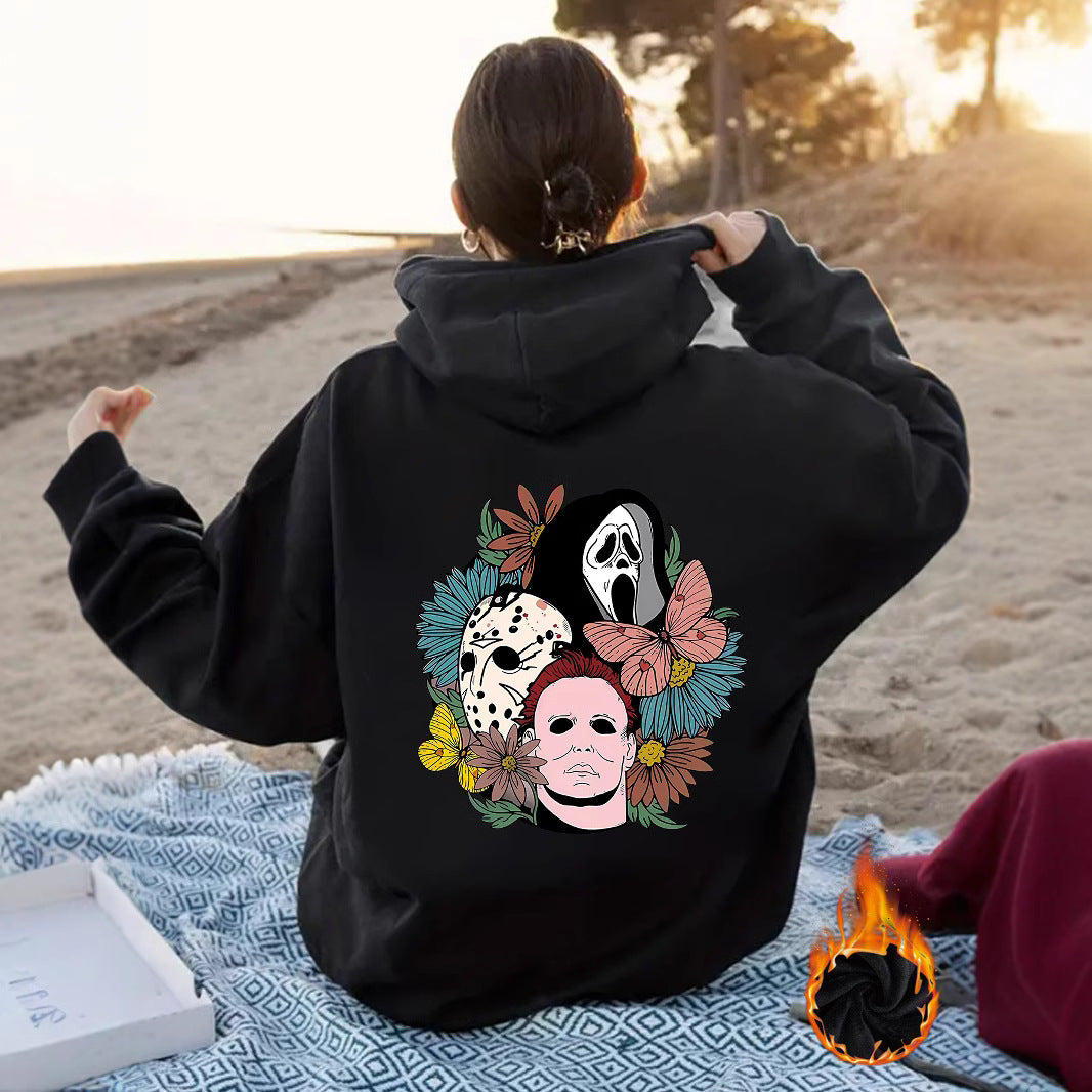 Women's Halloween Horror Movie Graphic Oversized Hoodie from Mish Mash Market