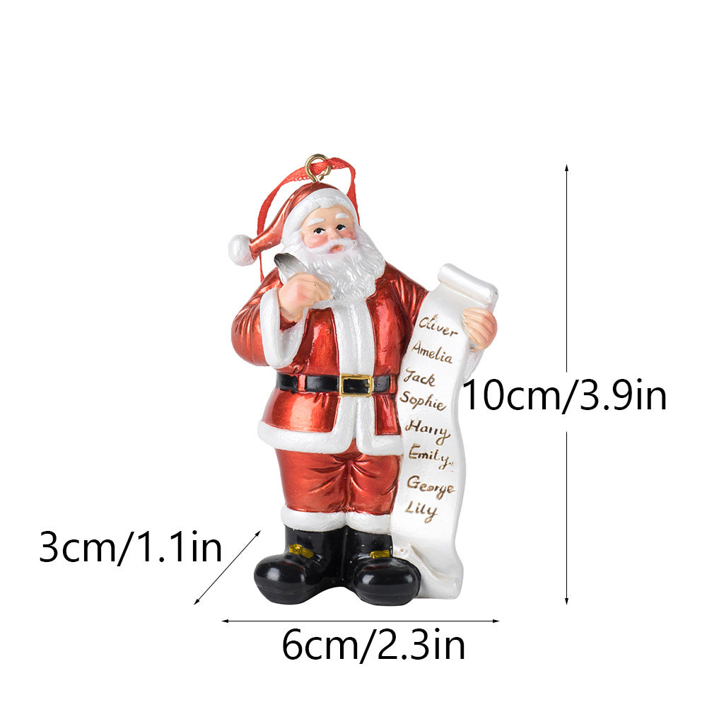 Santa Claus Wishlist Christmas Tree Ornament from Mish Mash Market