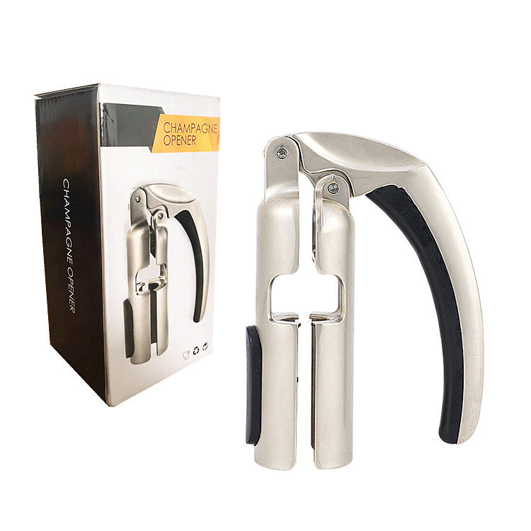 Professional Zinc Alloy Champagne Opener – Heavy Duty Wing Corkscrew & Beer Opener from Mish Mash Market