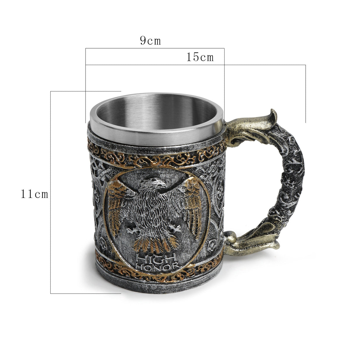 Gothic Eagle Stainless Steel Resin Mug from Mish Mash Market