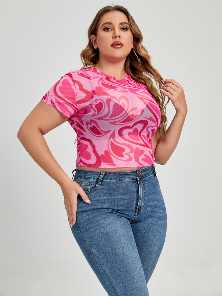 Mesh Abstract Love Top from Mish Mash Market