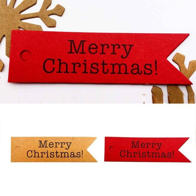 100 Pcs Merry Christmas Gift Tags from Mish Mash Market