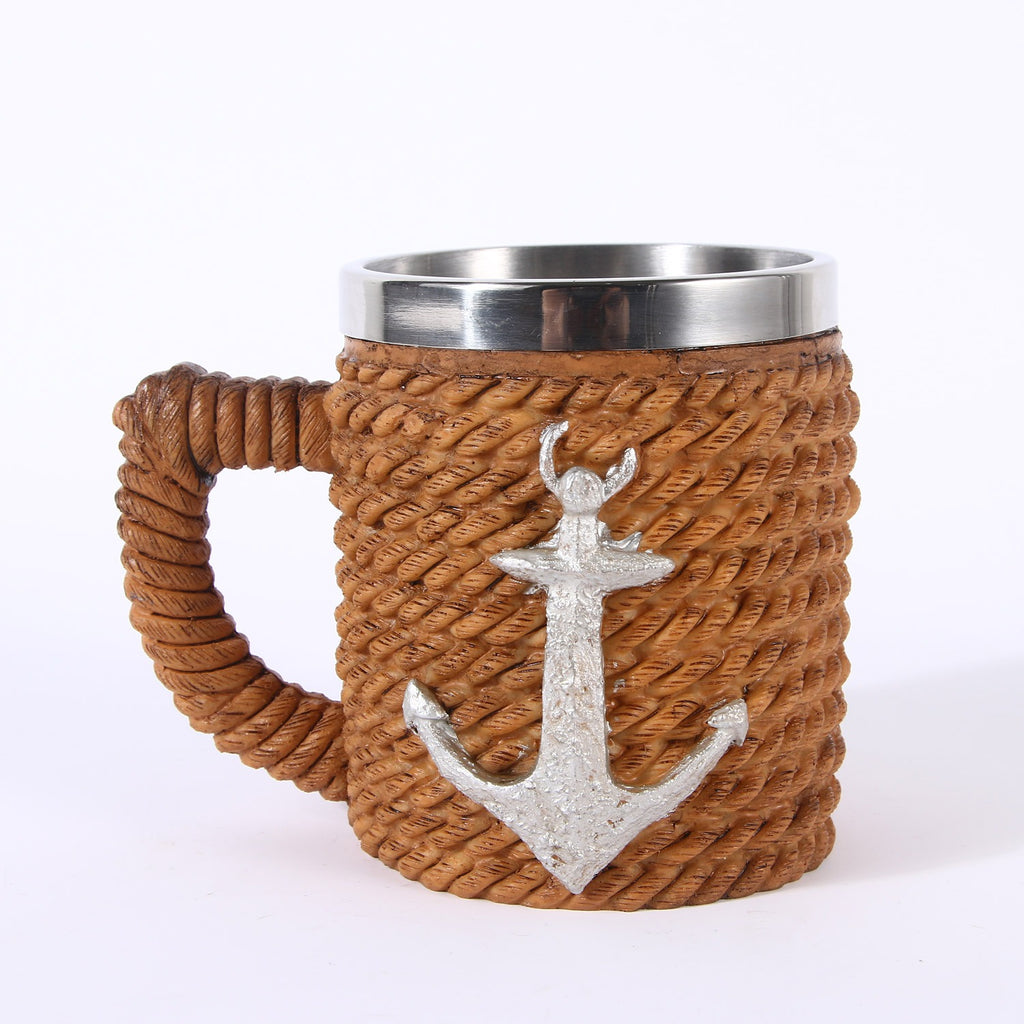 Nautical Anchor Rope Stainless Steel Mug from Mish Mash Market