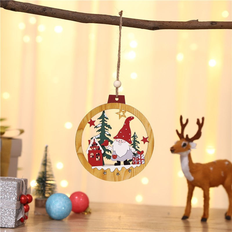 Wooden Forest Gnome Christmas Tree Ornament from Mish Mash Market