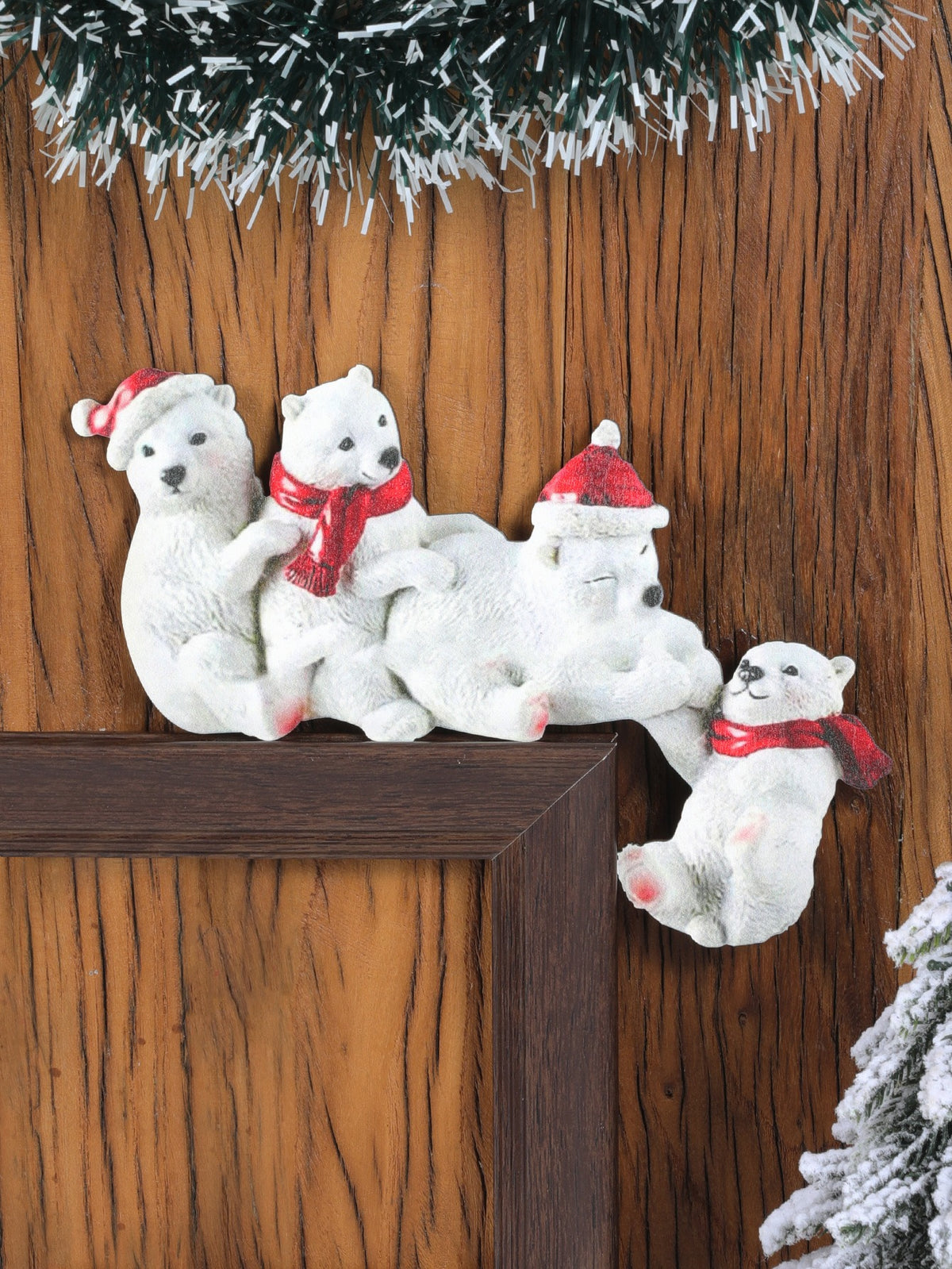 Wooden Christmas Door Frame Corner Decoration from Mish Mash Market