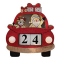 LED Wooden Christmas Car Advent Calendar