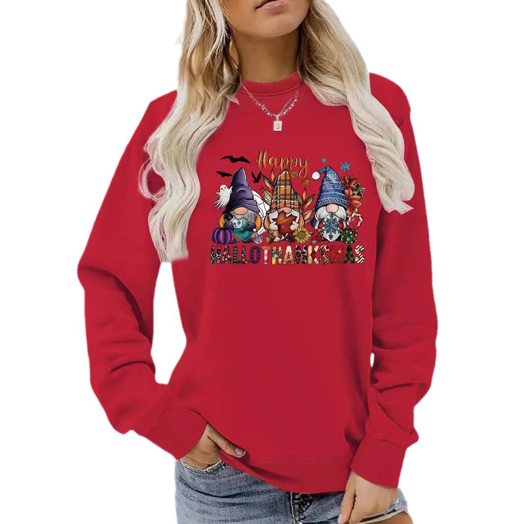 Happy Hallothanksmas Gnome Seasonal Graphic Sweatshirt from Mish Mash Market
