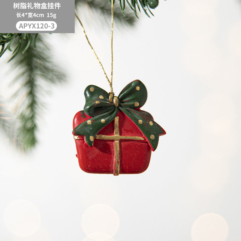 Hand-Painted Resin Christmas Tree Ornaments from Mish Mash Market