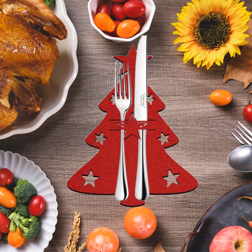 4-Piece Christmas Cutlery Holder Set from Mish Mash Market