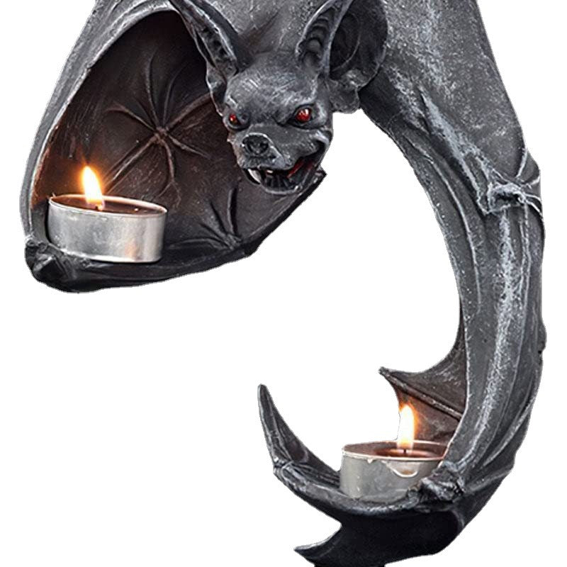Gothic Bat Wall Tealight Holder from Mish Mash Market