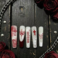 Gothic Long Coffin Press-On Nails Set from Mish Mash Market