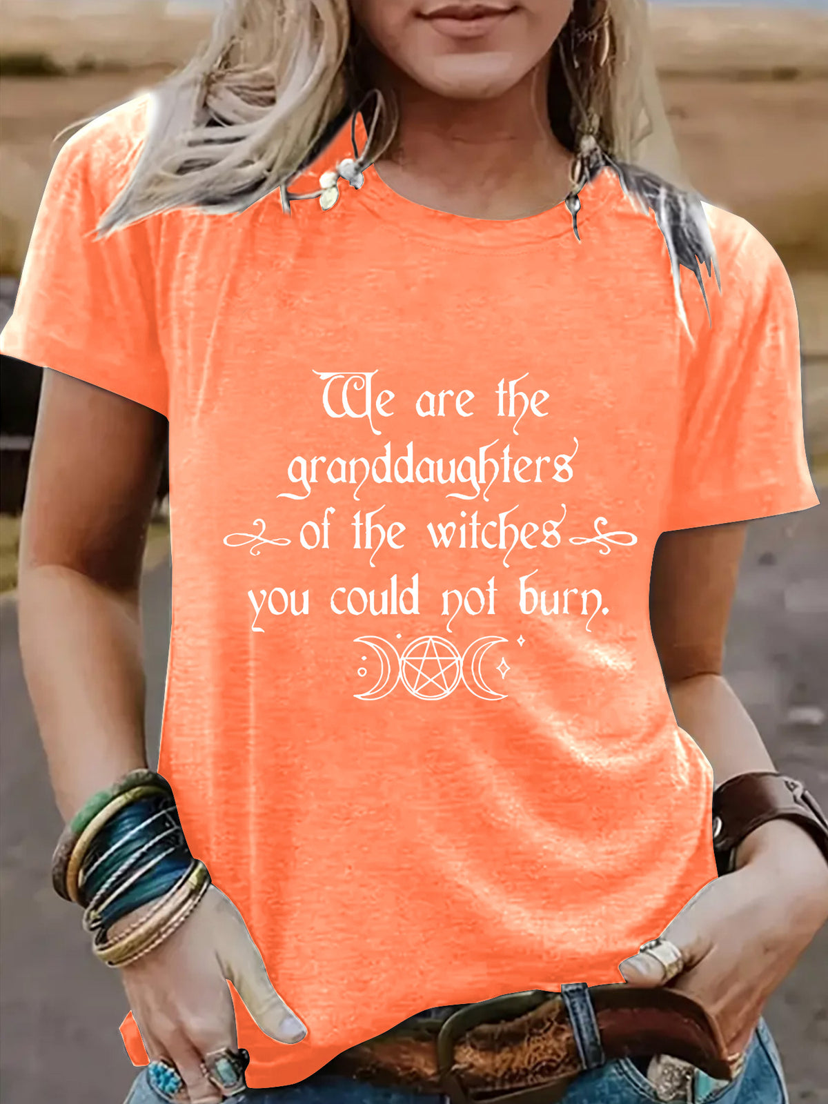Women's Halloween Witches Granddaughters Graphic Short Sleeve T-Shirt from Mish Mash Market
