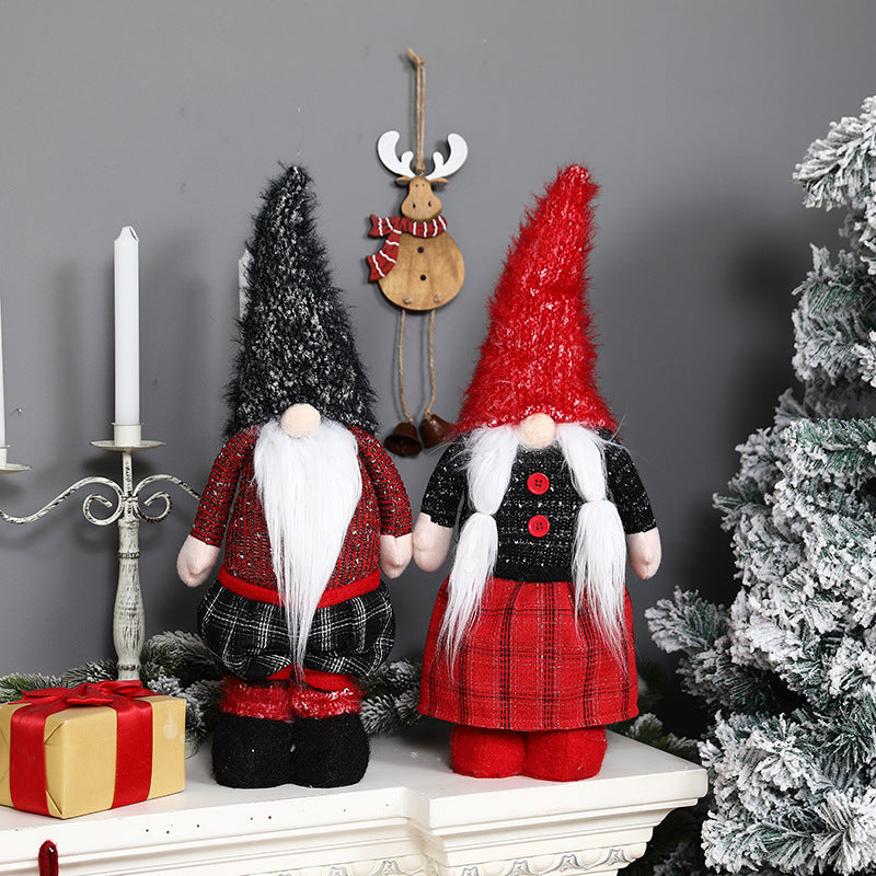 Retractable Christmas Plush Standing Gnome