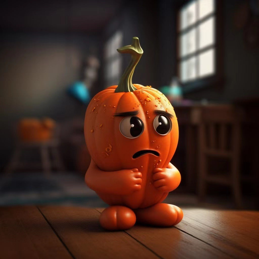 Cute Resin Tabletop Pumpkin Figurine from Mish Mash Market