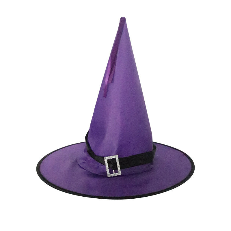 Hanging LED Light-Up Witch Hat Outdoor Halloween Decoration from Mish Mash Market
