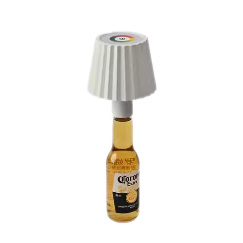 Rechargeable LED Wine Bottle Lamp - RGB Dimmable Bar Decor from Mish Mash Market