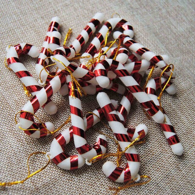 24 PC Christmas Tree Hanging Candy Cane Ornaments