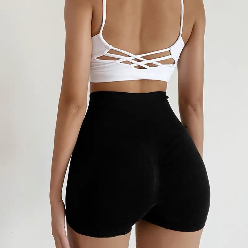 Quick Dry Women's Honey Hip High Waist Fitness Shorts from Mish Mash Market