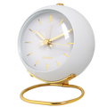 Silent Sweep Metal Alarm Clock – Minimalist Desk Decor